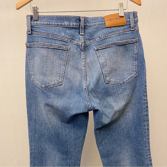 Lucky Brand 12 High Rise Jeans Crop Mini Boot Bridgette Womens Stretch - Picture 7 of 16